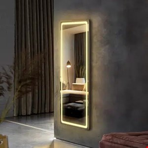 آینه قدی مستطیلی نوردار سندبلاست