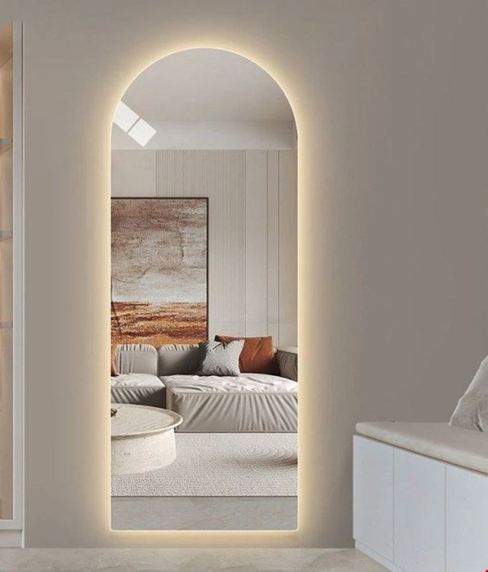 آینه قدی نوردار گنبدی بک لایت