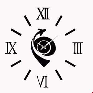 ساعت دیواری پازلی طرح آژانس هواپیمایی