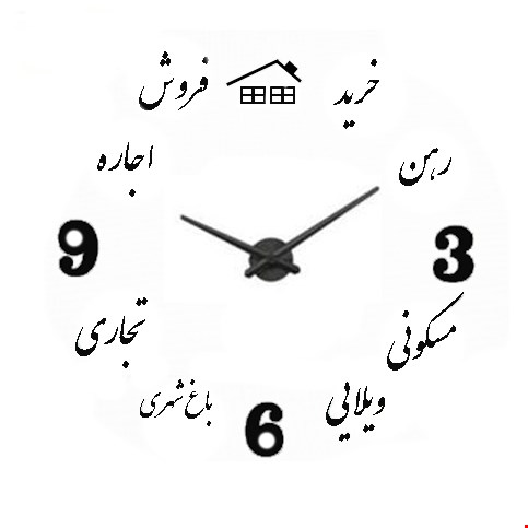 ساعت دیواری پازلی طرح املاک برند Catizen