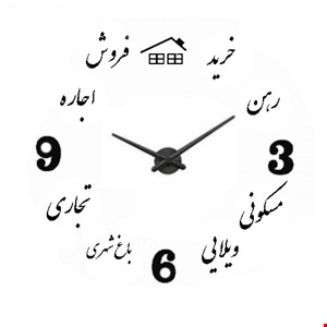 ساعت دیواری پازلی طرح املاک برند Catizen