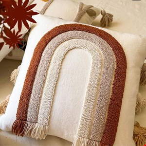 کاور کوسن پانچ دوزی طرح رنگین کمان برند کویین پانچ